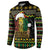 Jamaican Christmas Button Sweatshirt - Rastafarian Lion with Xmas Elements Reggae Style - Wonder Print Shop