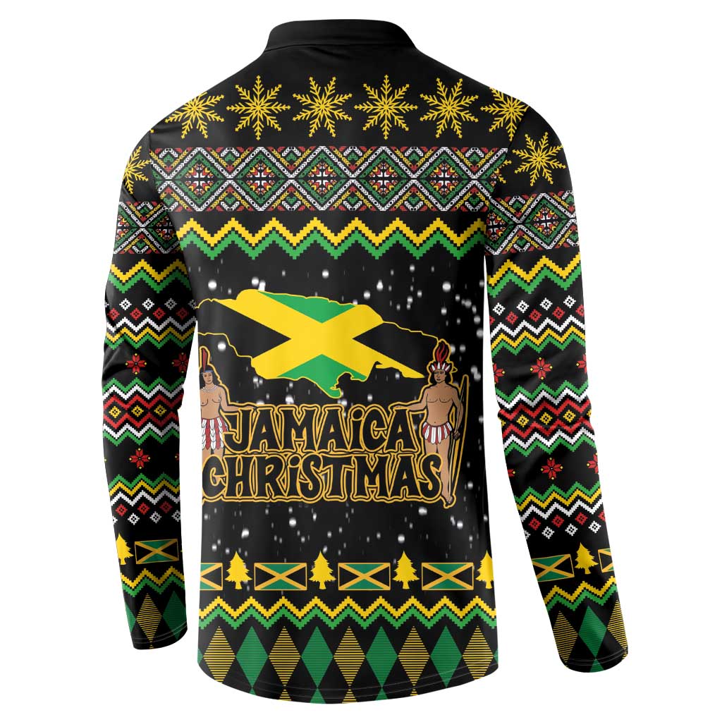 Jamaican Christmas Button Sweatshirt - Rastafarian Lion with Xmas Elements Reggae Style - Wonder Print Shop