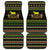 Jamaican Christmas Car Mats - Rastafarian Lion with Xmas Elements Reggae Style - Wonder Print Shop