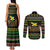 Jamaican Christmas Couples Matching Tank Maxi Dress and Long Sleeve Button Shirt - Rastafarian Lion with Xmas Elements Reggae Style - Wonder Print Shop
