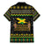 Jamaican Christmas Family Matching Mermaid Dress and Hawaiian Shirt - Rastafarian Lion with Xmas Elements Reggae Style - Wonder Print Shop