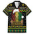 Jamaican Christmas Family Matching Short Sleeve Bodycon Dress and Hawaiian Shirt - Rastafarian Lion with Xmas Elements Reggae Style - Wonder Print Shop
