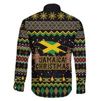 Jamaican Christmas Family Matching Short Sleeve Bodycon Dress and Hawaiian Shirt - Rastafarian Lion with Xmas Elements Reggae Style - Wonder Print Shop