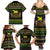 Jamaican Christmas Family Matching Summer Maxi Dress and Hawaiian Shirt - Rastafarian Lion with Xmas Elements Reggae Style - Wonder Print Shop