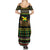 Jamaican Christmas Family Matching Summer Maxi Dress and Hawaiian Shirt - Rastafarian Lion with Xmas Elements Reggae Style - Wonder Print Shop