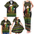 Jamaican Christmas Family Matching Tank Maxi Dress and Hawaiian Shirt - Rastafarian Lion with Xmas Elements Reggae Style - Wonder Print Shop