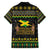 Jamaican Christmas Family Matching Tank Maxi Dress and Hawaiian Shirt - Rastafarian Lion with Xmas Elements Reggae Style - Wonder Print Shop