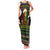 Jamaican Christmas Family Matching Tank Maxi Dress and Hawaiian Shirt - Rastafarian Lion with Xmas Elements Reggae Style - Wonder Print Shop