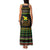 Jamaican Christmas Family Matching Tank Maxi Dress and Hawaiian Shirt - Rastafarian Lion with Xmas Elements Reggae Style - Wonder Print Shop