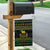 Jamaican Christmas Garden Flag - Rastafarian Lion with Xmas Elements Reggae Style - Wonder Print Shop
