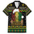 Jamaican Christmas Hawaiian Shirt - Rastafarian Lion with Xmas Elements Reggae Style - Wonder Print Shop