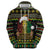 Jamaican Christmas Hoodie - Rastafarian Lion with Xmas Elements Reggae Style - Wonder Print Shop
