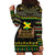 Jamaican Christmas Hoodie Dress - Rastafarian Lion with Xmas Elements Reggae Style - Wonder Print Shop