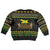 Jamaican Christmas Kid Ugly Christmas Sweater - Rastafarian Lion with Xmas Elements Reggae Style - Wonder Print Shop