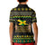 Jamaican Christmas Kid Polo Shirt - Rastafarian Lion with Xmas Elements Reggae Style - Wonder Print Shop
