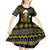 Jamaican Christmas Kid Short Sleeve Dress - Rastafarian Lion with Xmas Elements Reggae Style - Wonder Print Shop