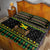 Jamaican Christmas Quilt Bed Set - Rastafarian Lion with Xmas Elements Reggae Style - Wonder Print Shop