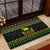 Jamaican Christmas Rubber Doormat - Rastafarian Lion with Xmas Elements Reggae Style - Wonder Print Shop