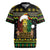 Jamaican Christmas Rugby Jersey - Rastafarian Lion with Xmas Elements Reggae Style - Wonder Print Shop
