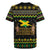 Jamaican Christmas Rugby Jersey - Rastafarian Lion with Xmas Elements Reggae Style - Wonder Print Shop
