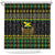 Jamaican Christmas Shower Curtain - Rastafarian Lion with Xmas Elements Reggae Style