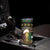 Jamaican Christmas Skinny Tumbler Rastafarian Lion with Xmas Elements Reggae Style - Wonder Print Shop