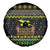 Jamaican Christmas Spare Tire Cover - Rastafarian Lion with Xmas Elements Reggae Style - Wonder Print Shop