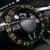 Jamaican Christmas Steering Wheel Cover - Rastafarian Lion with Xmas Elements Reggae Style - Wonder Print Shop
