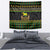 Jamaican Christmas Tapestry - Rastafarian Lion with Xmas Elements Reggae Style - Wonder Print Shop