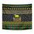 Jamaican Christmas Tapestry - Rastafarian Lion with Xmas Elements Reggae Style - Wonder Print Shop