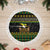 Jamaican Christmas Tree Skirt - Rastafarian Lion with Xmas Elements Reggae Style - Wonder Print Shop