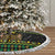 Jamaican Christmas Tree Skirt - Rastafarian Lion with Xmas Elements Reggae Style - Wonder Print Shop
