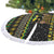 Jamaican Christmas Tree Skirt - Rastafarian Lion with Xmas Elements Reggae Style - Wonder Print Shop