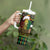 Jamaican Christmas Tumbler With Handle Rastafarian Lion with Xmas Elements Reggae Style - Wonder Print Shop