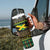 Jamaican Christmas Tumbler With Handle Rastafarian Lion with Xmas Elements Reggae Style - Wonder Print Shop