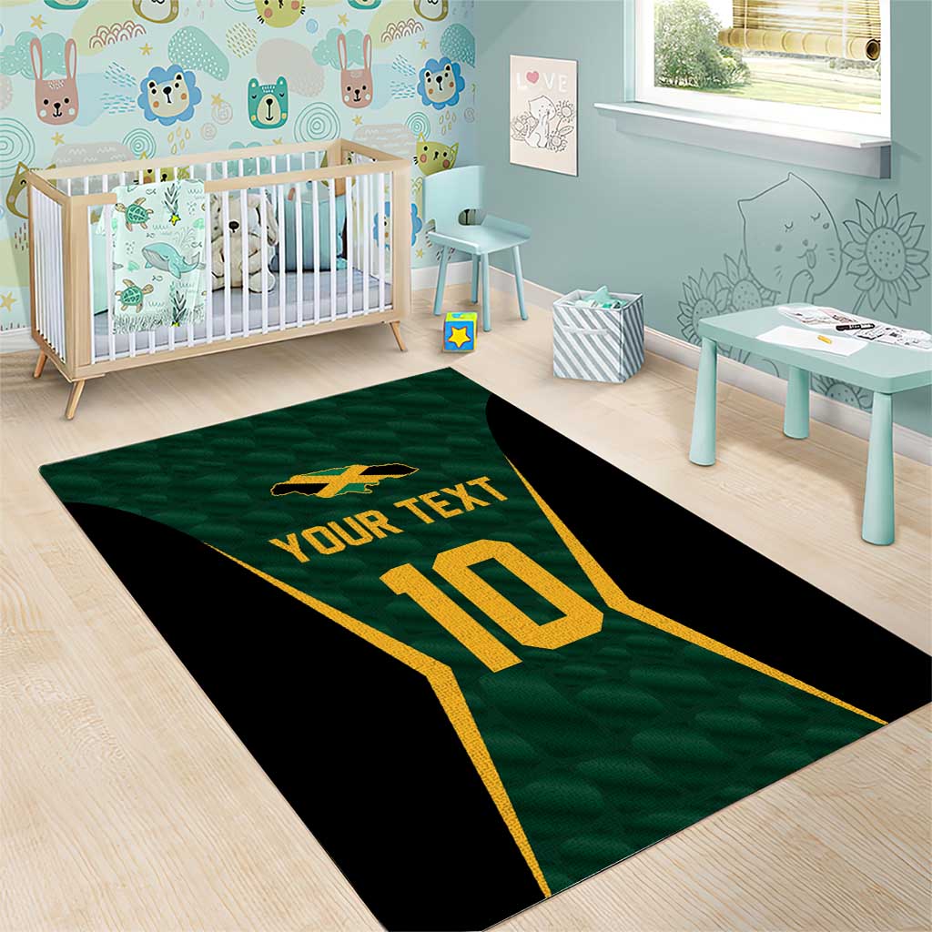 Custom Jamaican Cricket Jersey Special Edition 2024 Area Rug - Wonder Print Shop