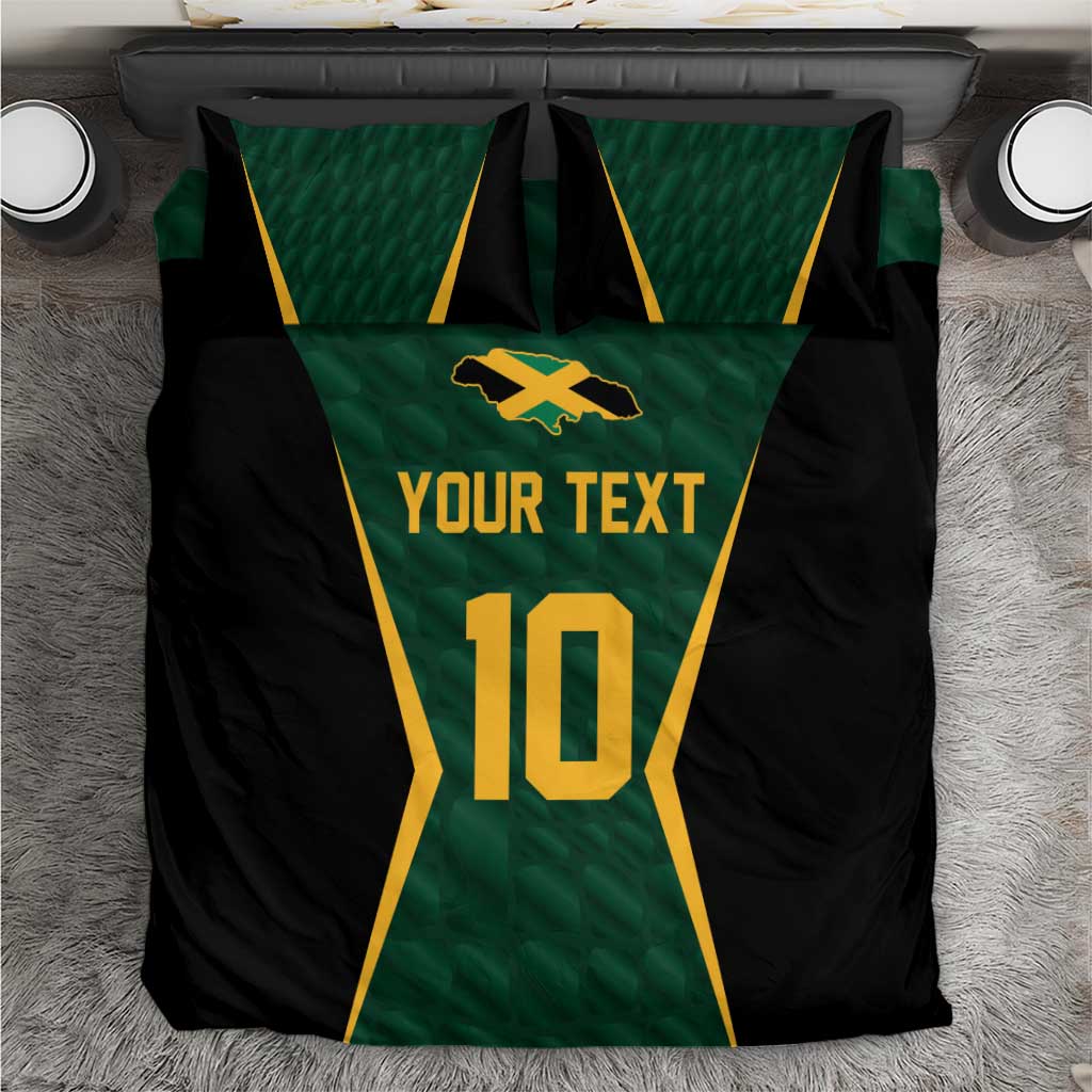 Custom Jamaican Cricket Jersey Special Edition 2024 Bedding Set - Wonder Print Shop