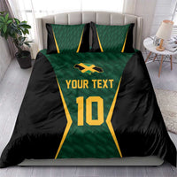 Custom Jamaican Cricket Jersey Special Edition 2024 Bedding Set - Wonder Print Shop