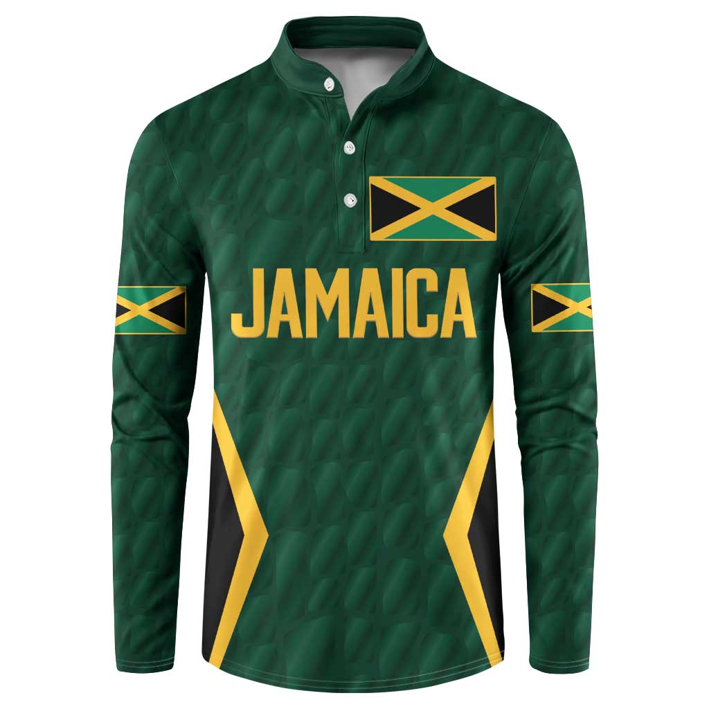 Custom Jamaican Cricket Jersey Special Edition 2024 Button Sweatshirt - Wonder Print Shop
