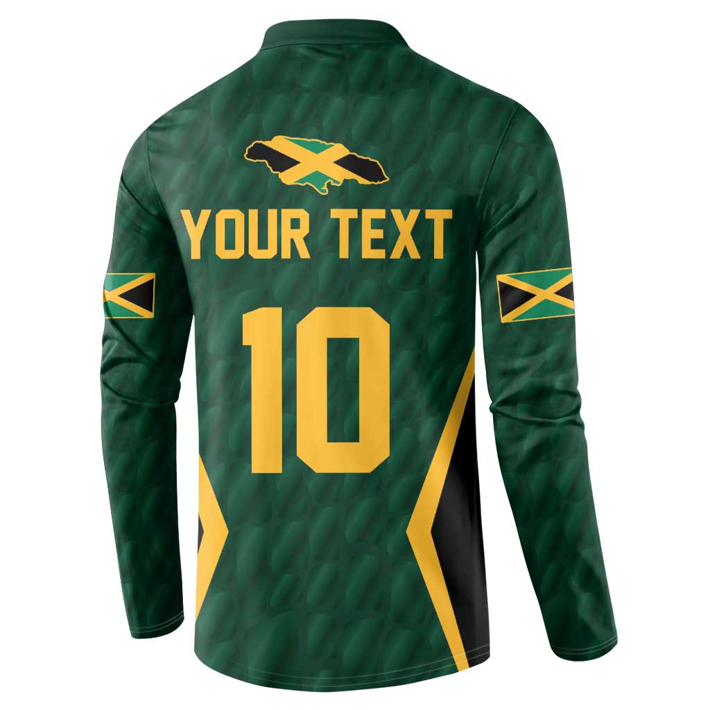 Custom Jamaican Cricket Jersey Special Edition 2024 Button Sweatshirt - Wonder Print Shop