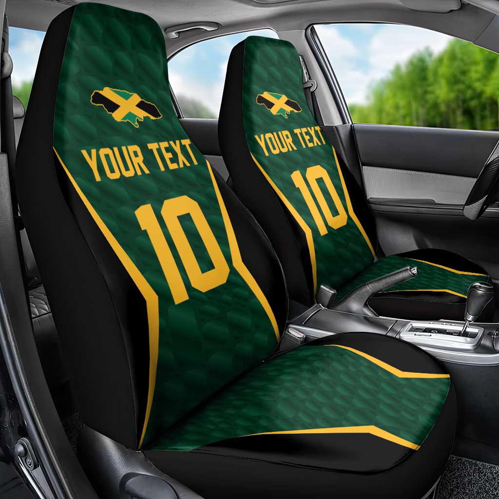 Custom Jamaican Cricket Jersey Special Edition 2024 Car Seat Cover - Wonder Print Shop
