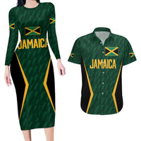 Custom Jamaican Cricket Jersey Special Edition 2024 Couples Matching Long Sleeve Bodycon Dress and Hawaiian Shirt - Wonder Print Shop