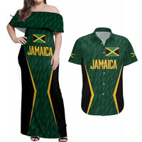 Custom Jamaican Cricket Jersey Special Edition 2024 Couples Matching Off Shoulder Maxi Dress and Hawaiian Shirt - Wonder Print Shop