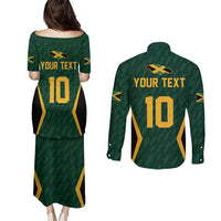 Custom Jamaican Cricket Jersey Special Edition 2024 Couples Matching Puletasi and Long Sleeve Button Shirt - Wonder Print Shop