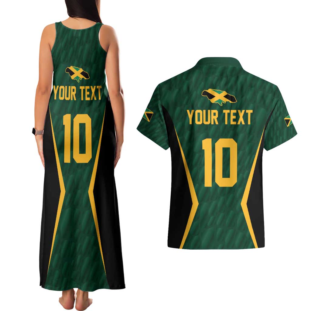 Custom Jamaican Cricket Jersey Special Edition 2024 Couples Matching Tank Maxi Dress and Hawaiian Shirt - Wonder Print Shop