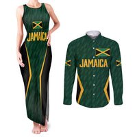 Custom Jamaican Cricket Jersey Special Edition 2024 Couples Matching Tank Maxi Dress and Long Sleeve Button Shirt - Wonder Print Shop