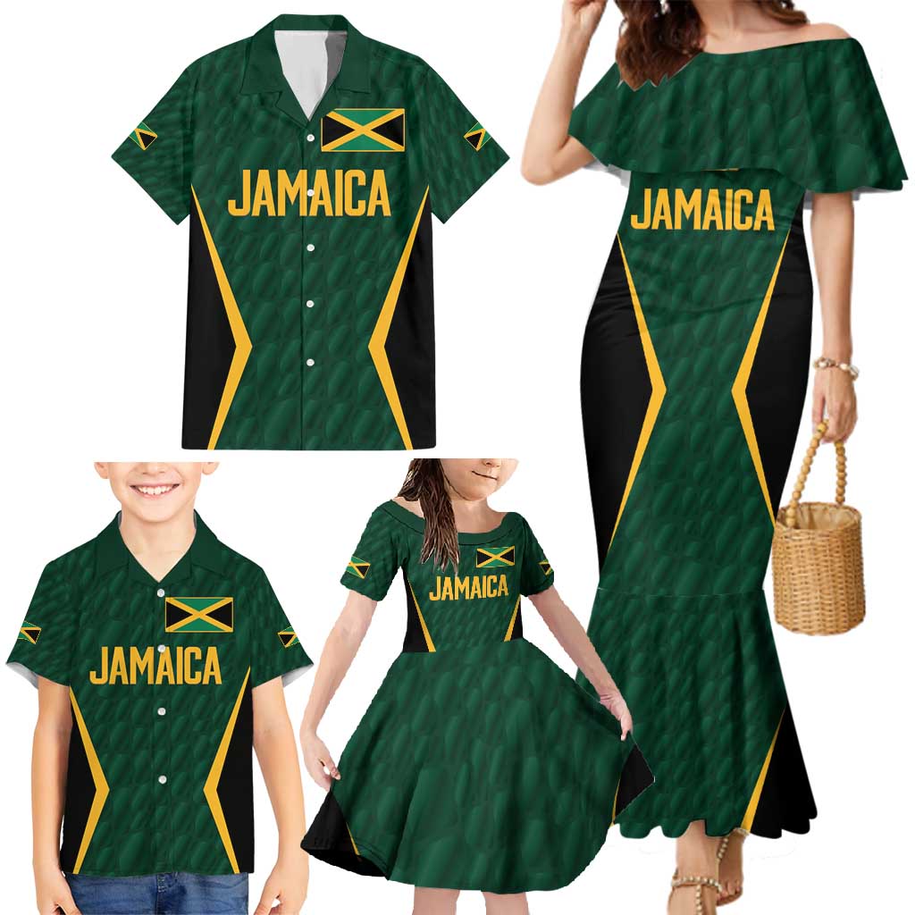 Custom Jamaican Cricket Jersey Special Edition 2024 Family Matching Mermaid Dress and Hawaiian Shirt - Wonder Print Shop