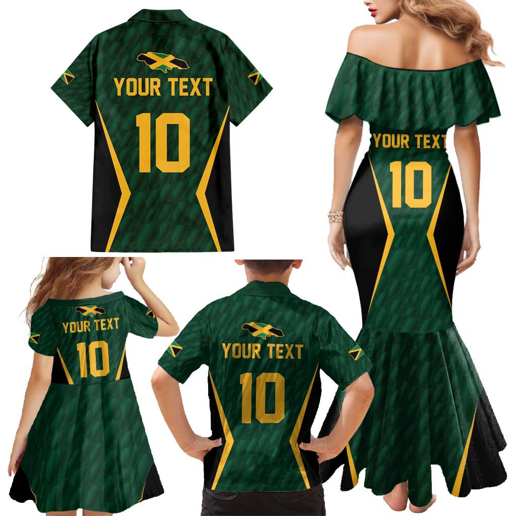 Custom Jamaican Cricket Jersey Special Edition 2024 Family Matching Mermaid Dress and Hawaiian Shirt - Wonder Print Shop