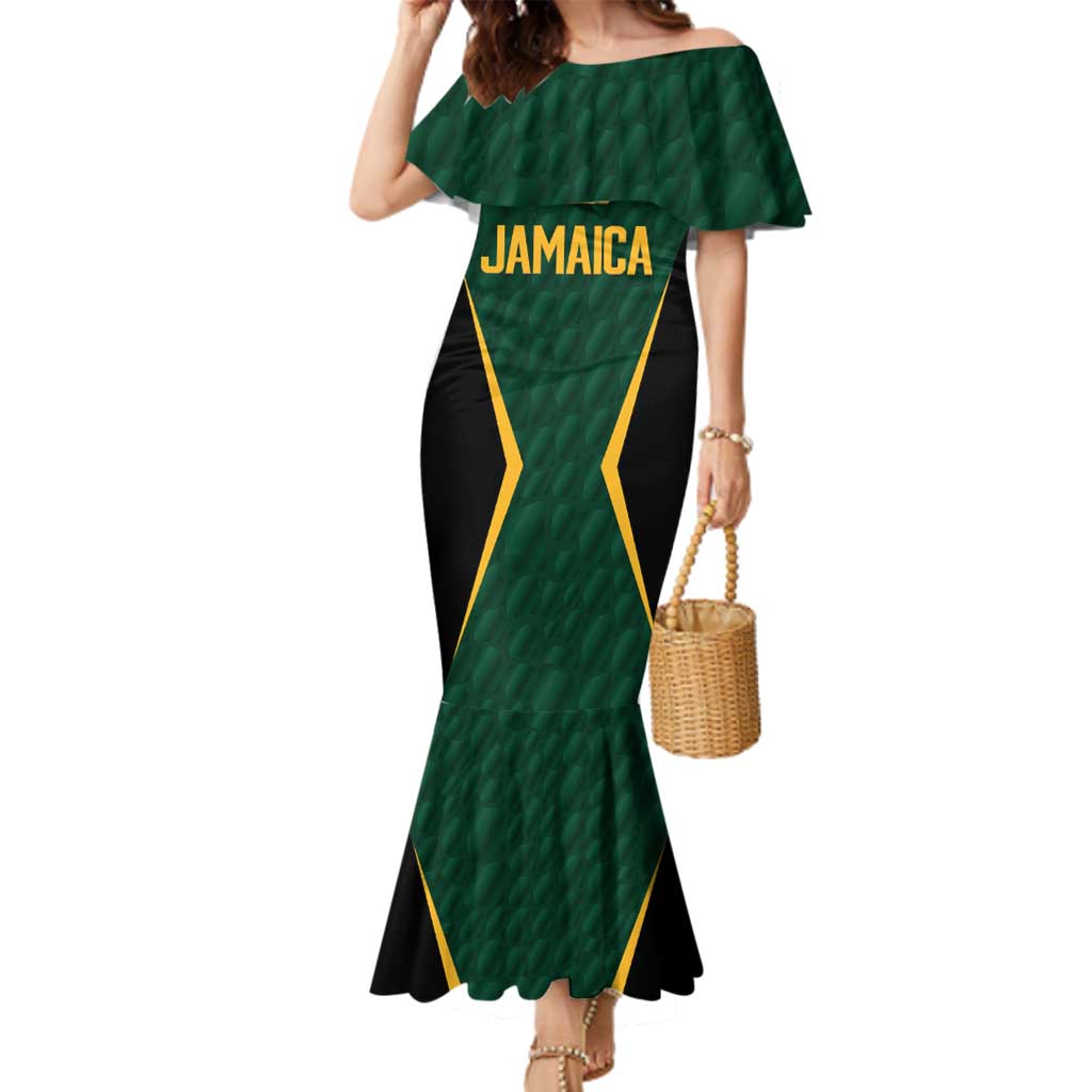 Custom Jamaican Cricket Jersey Special Edition 2024 Family Matching Mermaid Dress and Hawaiian Shirt - Wonder Print Shop