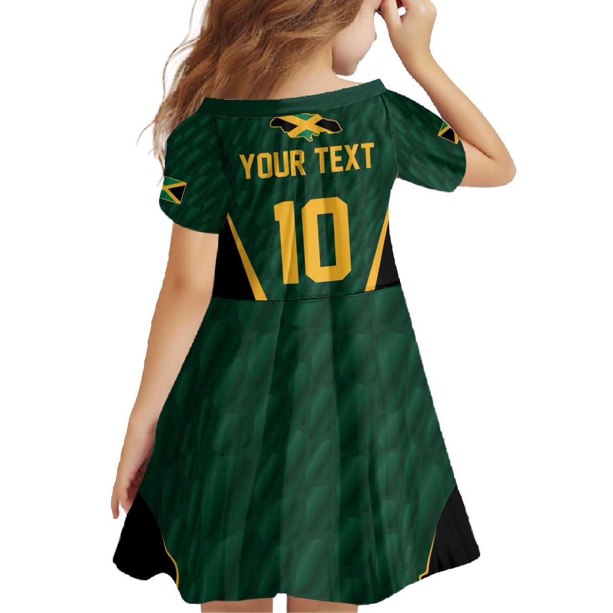 Custom Jamaican Cricket Jersey Special Edition 2024 Family Matching Off The Shoulder Long Sleeve Dress and Hawaiian Shirt - Wonder Print Shop